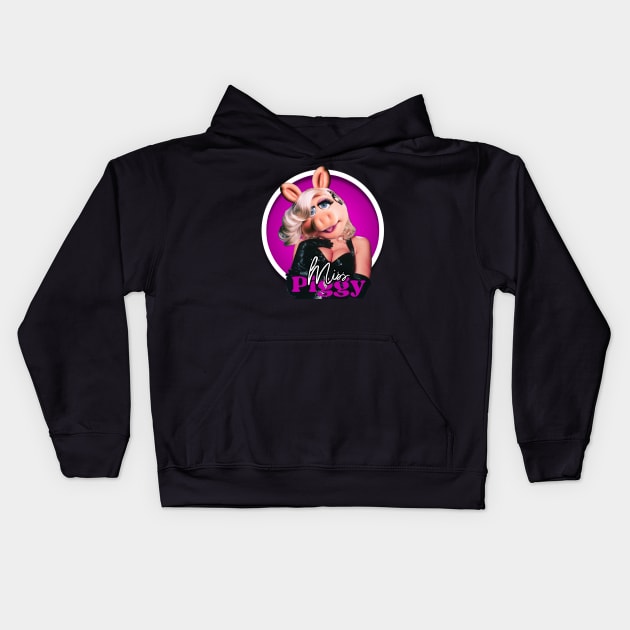 Miss Piggy Kids Hoodie by Zbornak Designs